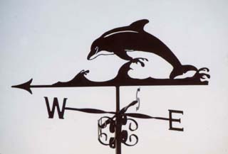 Dolphin weather vane