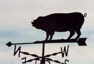 Pig weathervane